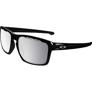 Oakley Adult Sliver Sunglasses, Polished Black/Chrome Iridium Vented, One Size