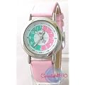 Montre p�dagogique pour apprendre � lire le temps - Enfant - Filles Cadran rose- vert - 105013CC