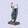 Exotic dancer statue lithe maiden sculpture art deco