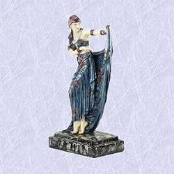 Exotic dancer statue lithe maiden sculpture art deco