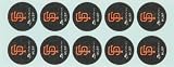 Phiten MLB Authentic Titanium Discs, San Francisco Giants, 30 Discs