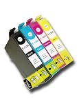 4 Chipped Compatible Epson T1281, T1282, T1283 & T1284 (T1285 or 'FOX' Multi-pack) Ink Cartridges from 'The Ink Squid' - 1 x T1281 - Black; 1 x T1282 - Cyan (Blue); 1 x T1283 - Magenta (Red); 1 x T1284 - Yellow. The Latest Chips, Fully Compatible With the Epson Stylus Office BX305F & BX305FW and the Epson Stylus S22 SX125 SX225 SX420W & SX425W Printer models and the Maximum ml Capacity of any Compatible Ink Cartridge.
