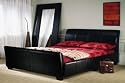 Brand new Manhattan 4FT  6 Black sleigh leather bed