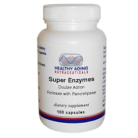Healthy Aging Nutraceuticals Super Enzymes Double Action Release With Pancrelipase 100 Capsules