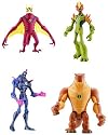 Ben 10 Alien Force Set of 4 Action Figures (Swampfire, Humungousaur, Jetray and Chromastone)