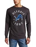 NFL Men's Detroit Lions Gridiron Tough III Long Sleeve Basic Tee (Charcoal Heather, Large)