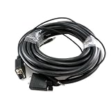 Premium VGA/SVGA/XGA/SXGA/UXGA HD15 Monitor Projector Cable with 3.5mm Audio - 50 ft. Laptop/PC to TV