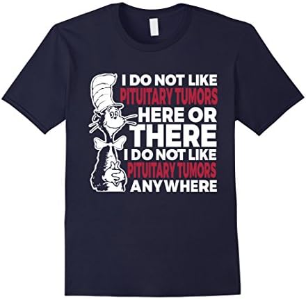 Men's I Do Not Like Pituitary Tumors TShirts Cancer Awareness Tee 3XL Navy
