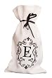 Embroidered Monogram Wine Bag - E Embroidered Monogram Wine Bag - E