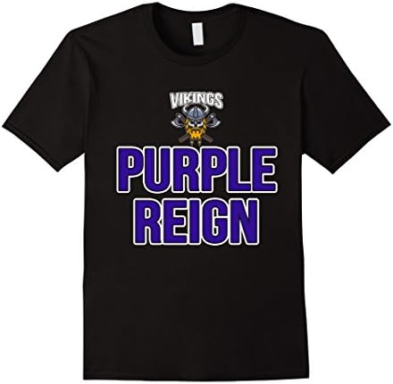 Men's Vi-kings Purple Reign T-shirt XL Black