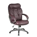 Executive Soft Leather Chair - Wine