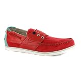 Mens Puma Tretorn Smogen Red Leather Slip On Boat Shoes