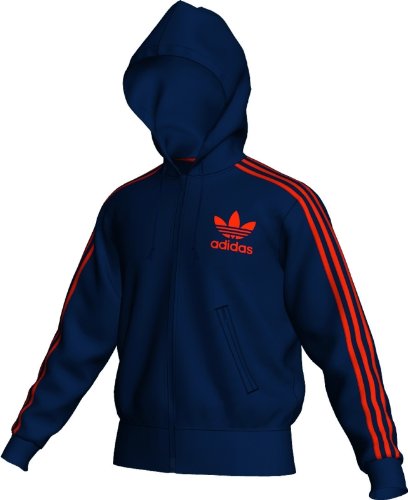 Adidas Herren Kapuzenpullover ADI F, dark indigo/collegiate orange, XXL, O57538 Preisvergleich