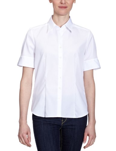 Seidensticker Damen Bluse Regular Fit, 60605, Gr. 38, Wei&szlig; (01) Preisvergleich