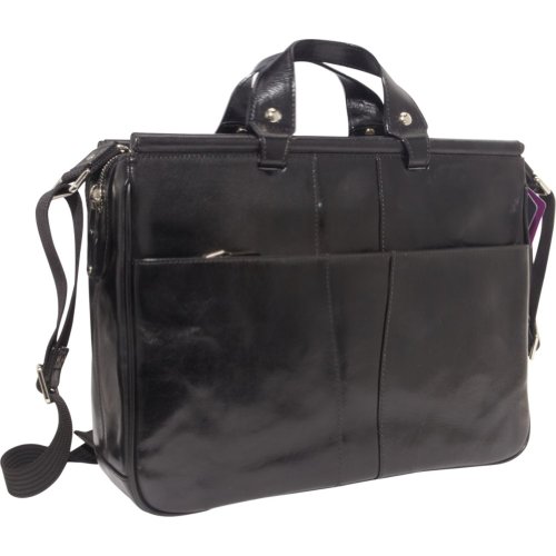 Bosca Old Leather Dowel Bag (Black)