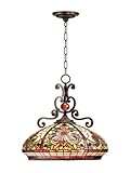 Dale Tiffany TH101034 Boehme Pendant Lamp, Antique Golden Sand