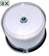 MBI 8X Double Layer 8.5 GB AQUASHIELD White Inkjet Hub Printable GLOSSY DVD+R's 45-Pak in Cakebox