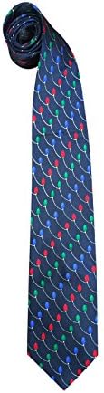 Christmas Tie 100% Silk Featuring Christmas Lights Bulbs Holiday
