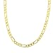 Men's 14k Yellow or White Gold Figaro Chain Necklace