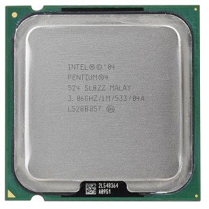 Processor - 1 x Intel Pentium 4 524 / 3.06 GHz  533 MHz  - LGA775 Socket - L2 1 MB - OEM