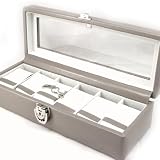 Coffret Cuir "Munich" Beige Taupe 6 montres