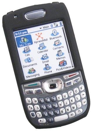 Wireless: CELLET BLACK RUBBERIZED PROGUARD COVER CASE  with detachable belt clip  for PALM TREO 680   RETAIL PACKAGING