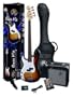SX BG1K LH 3TS + BA1565 Bass Package with Amp, Carry Bag, Strap and Instructional DVD