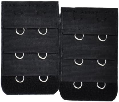 Simplicity Multi Pack Cotton Bra Clip Extender Straps, Beige/Black/White