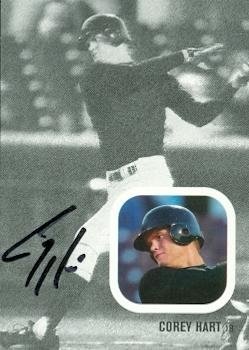 Corey Hart Autographed/Hand Signed MLB Baseball Card (Milwaukee Brewers) 2002 Just Minors Rookie #16