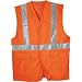 Dickie's VE201AO High Visibility Orange ANSI Class 2 Utility Vest, 2XL
