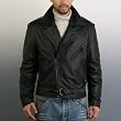 Cruzer Men's Classic Leather Motorcycle Jacket - Regular & Tall