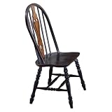 Sunset Trading Keyhole Dining Chair Color - Nutmeg & Light Oak