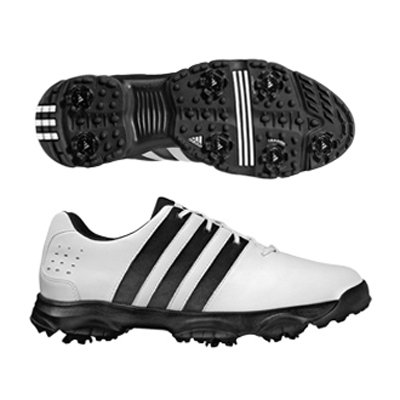 Adidas 2008 Men's Beacon Golf Shoe - White / White / Black - 737575