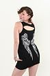 Winged Heart, Crown and Angel Wings Tattoo Art Tunic Dress Small - Large