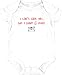 I Can't Talk Yet, But I Have Email White Baby Infant Romper Onsie