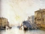 12X16 inch Callow William The Grand Canal Venice 1884 Canvas Art