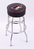 Phoenix Coyotes HBS Double-ring swivel bar stool with Chrome base L7C1