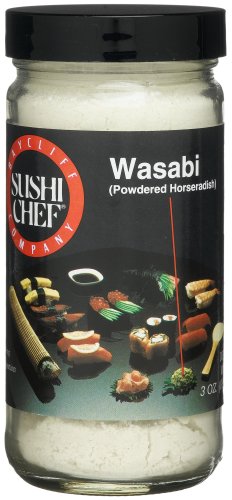Sushi Chef Wasabi (Powdered Horseradish), 3-Ounce Glass Jars (Pack of 3) by Sushi Chef