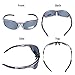 Polarized Sport Mens Sunglasses for Baseball Fishing Golf Running Cycling, Poshei P07 Fashion Women Sunglasses and Men Sunglasses with Tr90 Unbreakable Superlight Frame (Grey&Black)