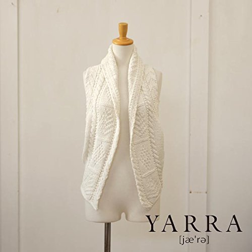 (ヤラ) YARRAコットンニット　アラン柄ノースリーブベスト