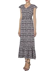 Houndstooth Print Mermaid  Pleated Maxi Dress  With Ruffles