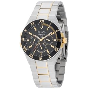 Buy Bulova Mens Marine Star Day-Date Watch #98C004 by Bulova