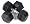JFit Rubber Coated Hex Dumbbells - 45 lb. Pair