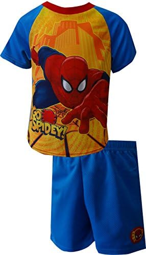 Marvel Comics Spiderman Go Spidey Toddler Pajamas for Little Boys (3T)