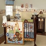Lambs And Ivy 4 Piece Baby Crib Bedding Set In SS Noah