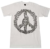 Obey Peace Wreath Guys T-shirt in White by Obey Clothing