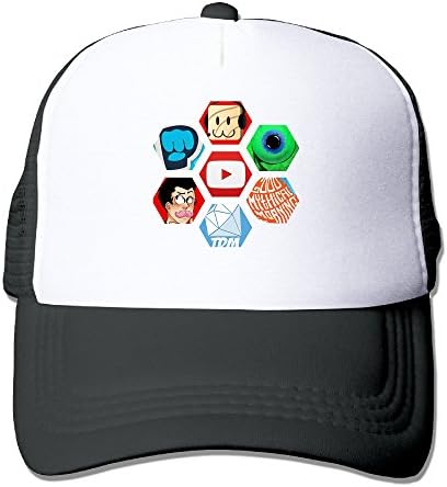Loreis Piwdiepie Jacksepticeye And Markiplier Snapback Hat Caps Black