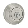 Kwikset 98015SMTCP Single Cylinder Deadbolt Featuring SmartKey, Satin Nickel