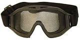 Airsoft Tactical Metal Mesh Eye Goggle Black
