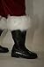 Planetsanta Wide Top Santa Claus Boots Black, Large
